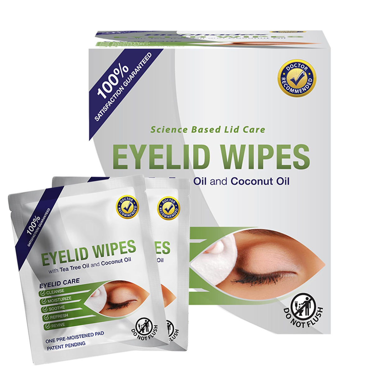 Visual Advantage Lunovus front box showing 30 wipes and benefits