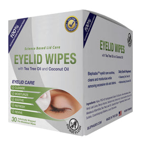 Visual Advantage wipe in travel bag for on-the-go eye care convenience
