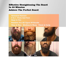 visualsource combed styled beard demonstrating softer, manageable finish after use