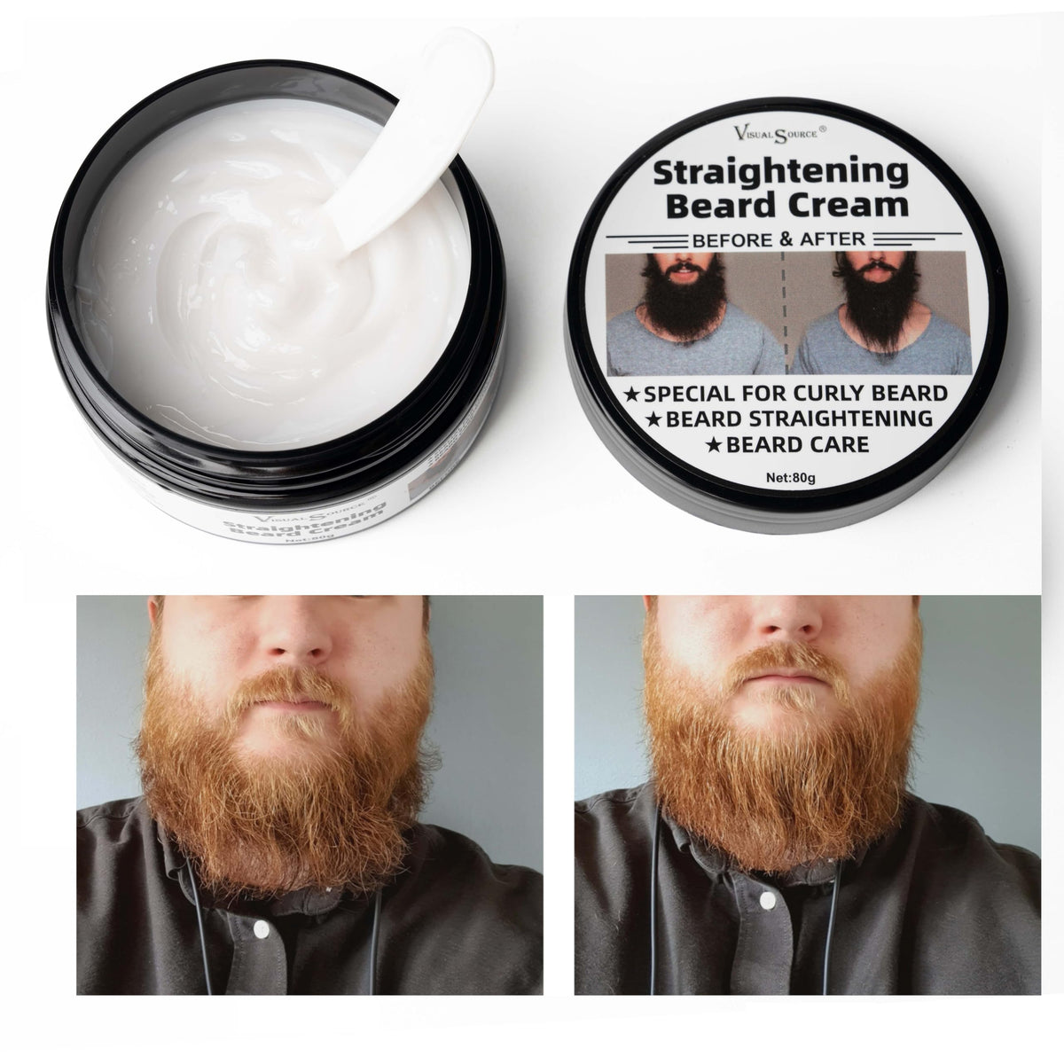 visualsource size scale with 2.8oz tube beside a hand to show real product dimensions