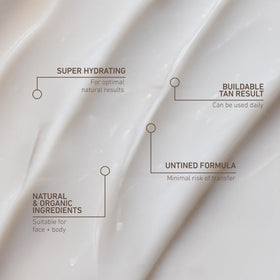 VITA LIBERATA subtle before and after glow showing natural-looking tan