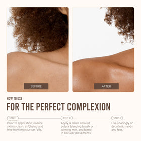 VITA LIBERATA before and after legs showing concealed imperfections