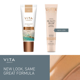 Vita Liberata ingredients label close-up showing organic glycerin and shea butter benefits
