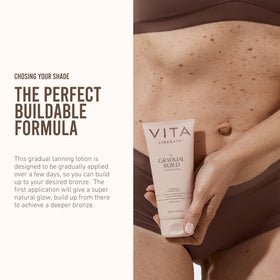 VITA LIBERATA bottle held in hand for size and travel-friendly convenience