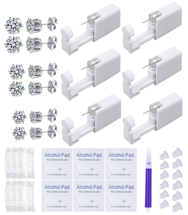 VitaCool front packaging showing full at-home piercing kit benefits of convenience