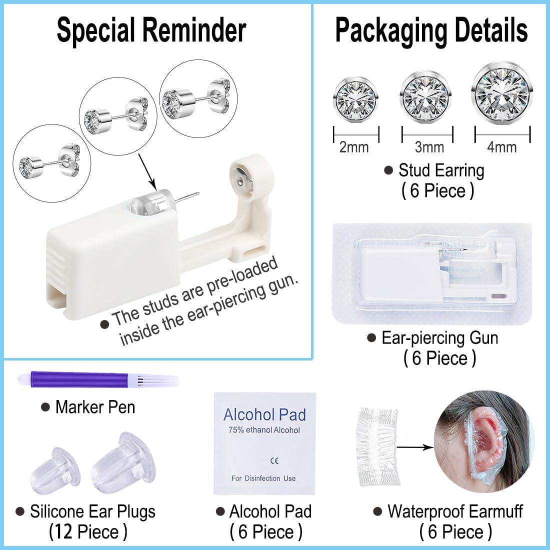 VitaCool array of included supplies showing sterile pouches and backs