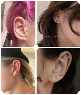 VitaCool demonstration on ear lobe illustrating controlled, accurate piercing
