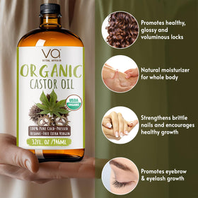 VITAL AFFAIR cloth castor oil pack setup illustrating easy home wellness use