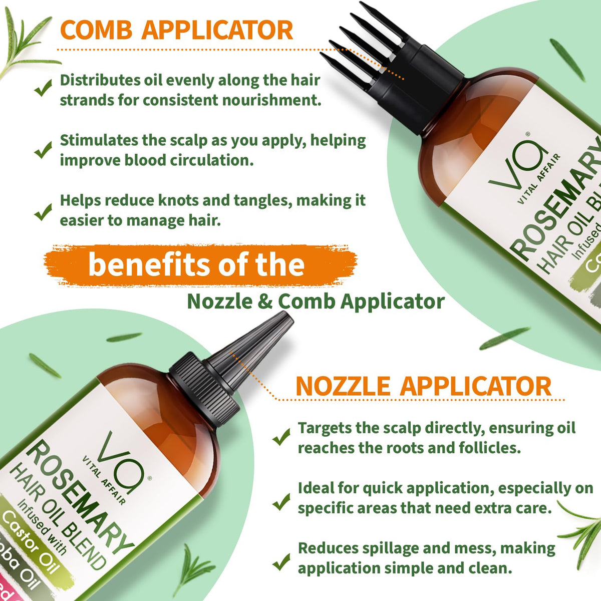 Vital Affair smoothed hair ends demonstrating reduced frizz and added shine