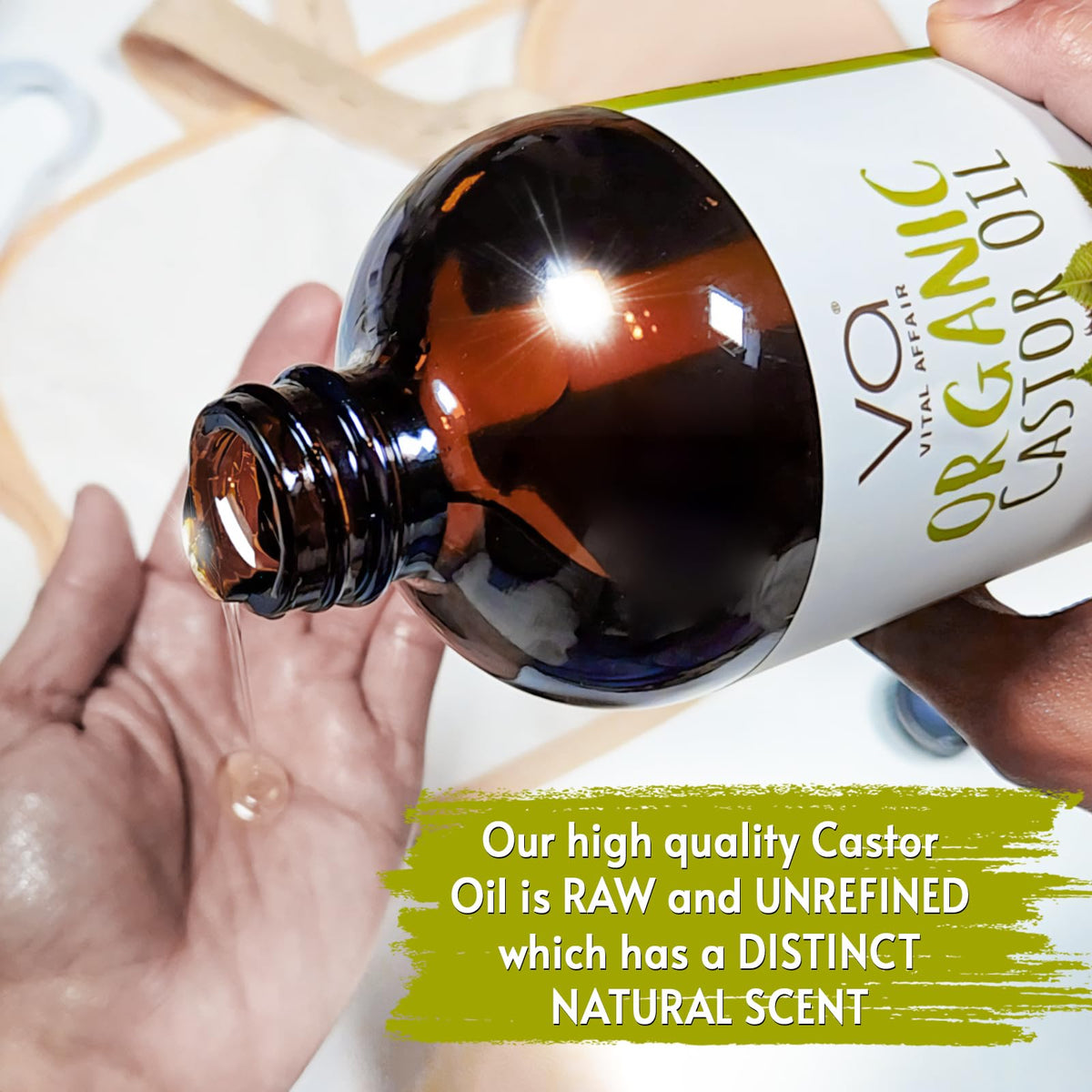 VITAL AFFAIR product label with USDA organic seal to show certified sourcing