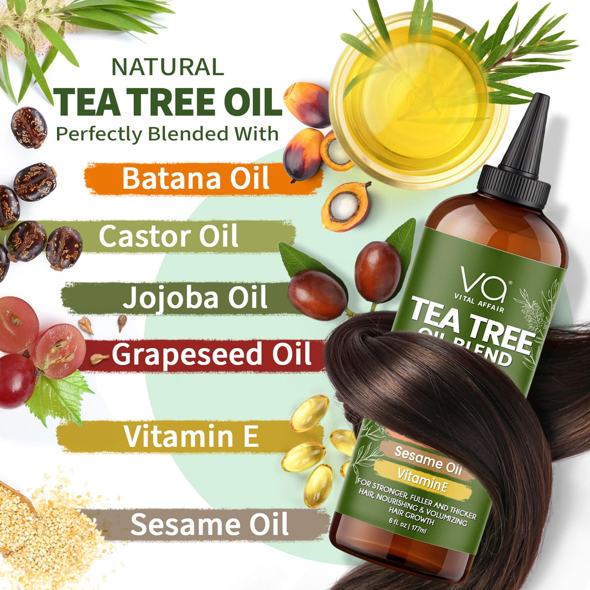 VITAL AFFAIR pouring oil texture showing lightweight hydration benefit
