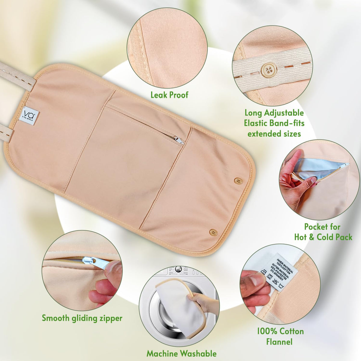 VITAL AFFAIR wrap adjustable strap detail for secure fit