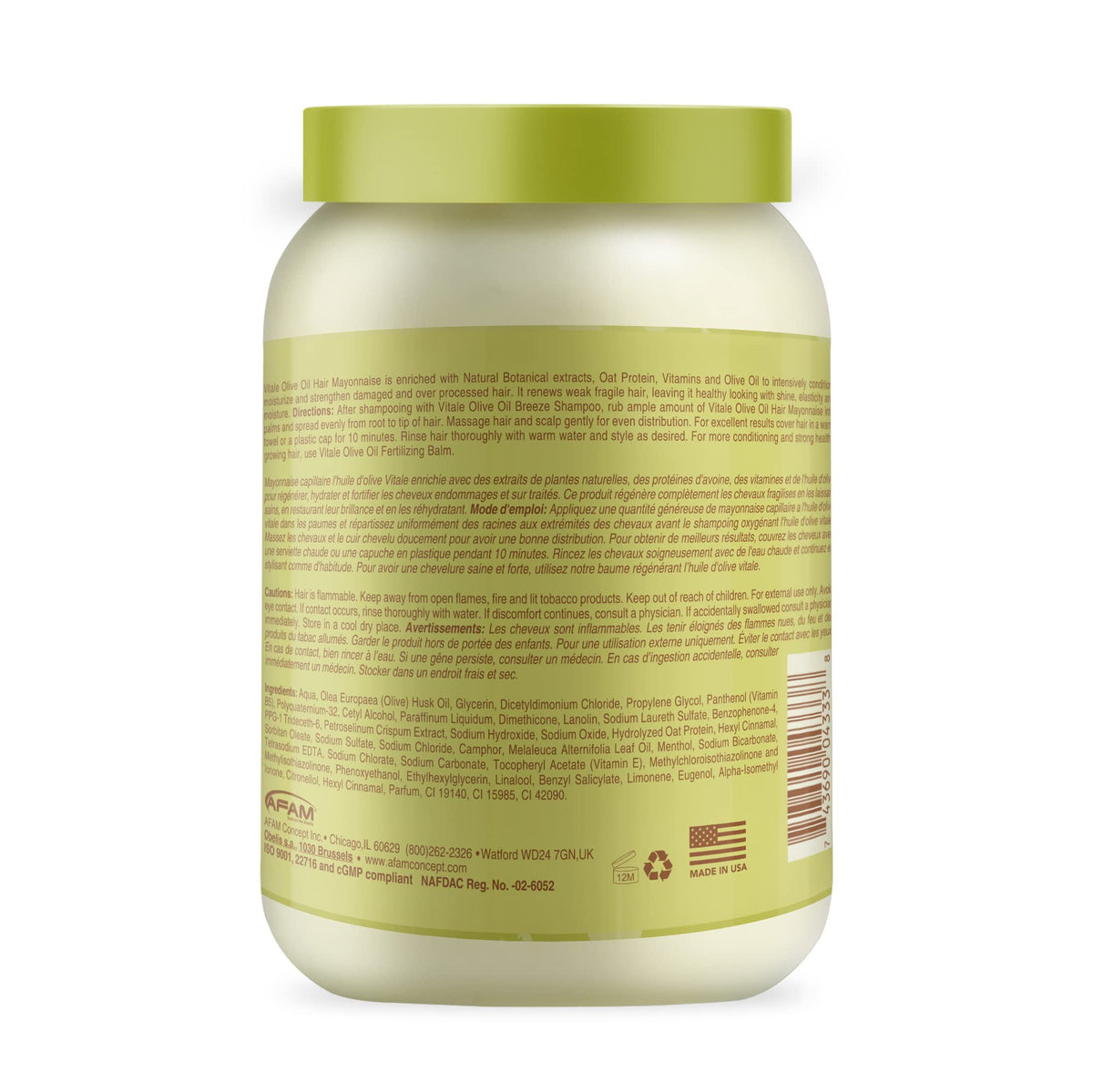 Vitale close-up cream texture highlighting nourishing olive oil sheen