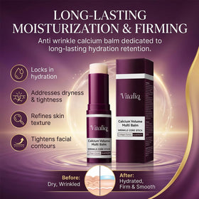 Vitaliq application on neck demonstrating hydrating firming effect