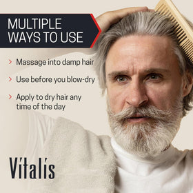 VITALIS cap and label detail highlighting easy-use design