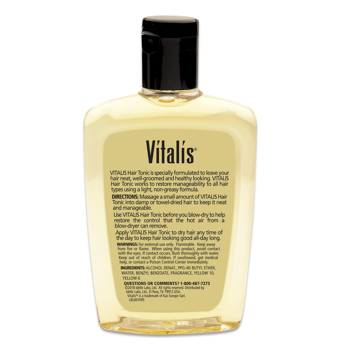 Vitalis applied to damp hair to aid combing and faster styling