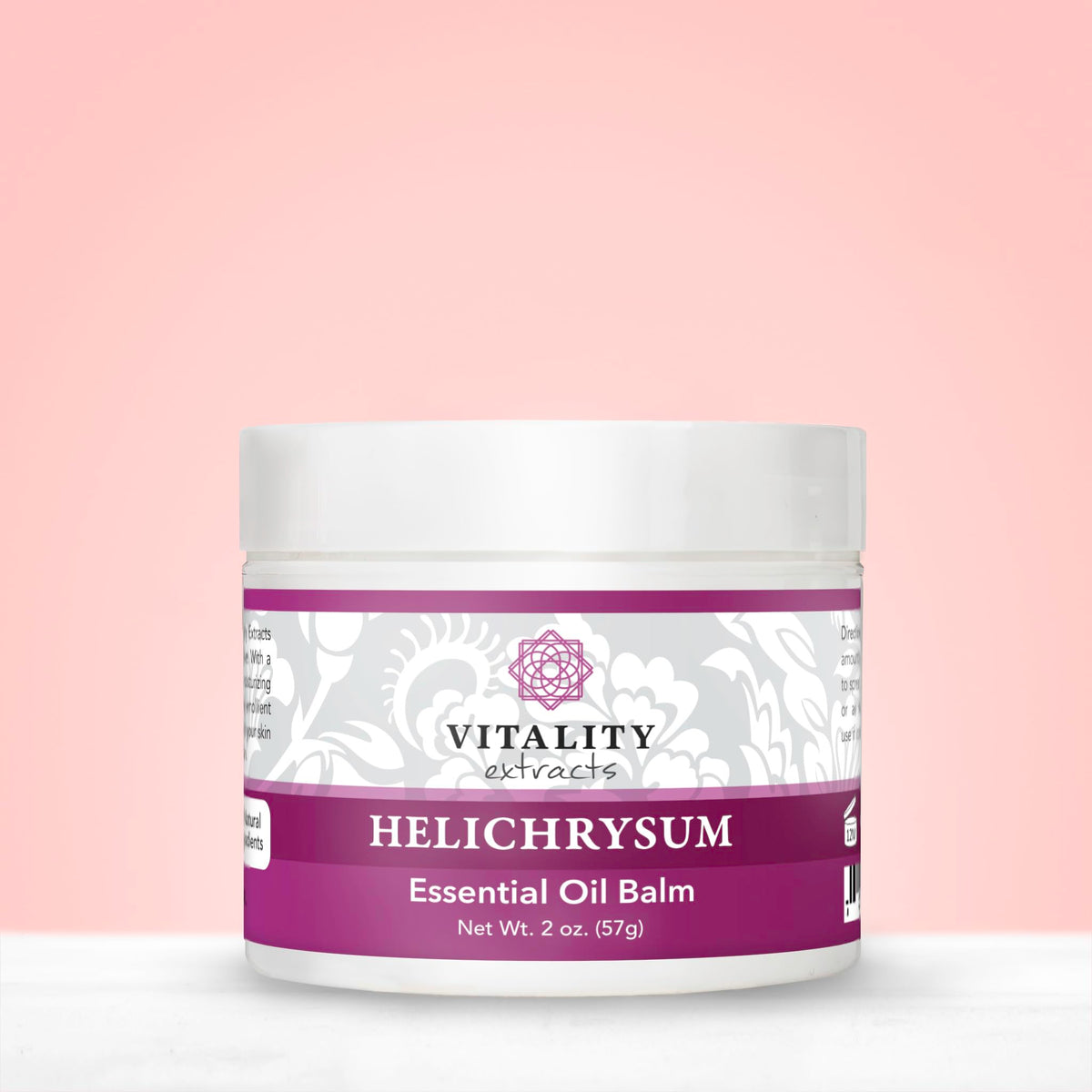 vitality label detail showing ingredient list and clean formulation