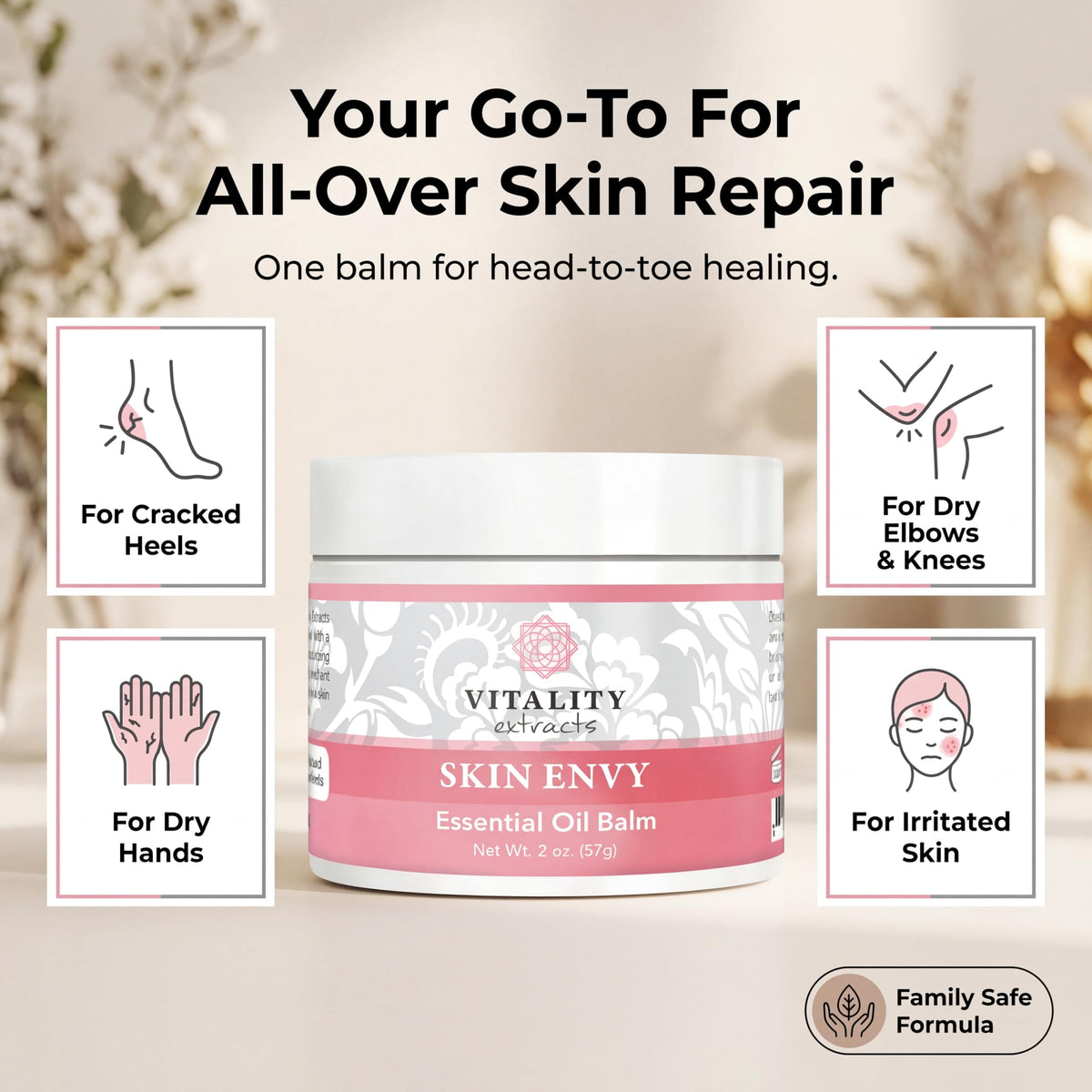 Vitality Skin Envy beeswax close-up highlighting barrier-forming protective quality