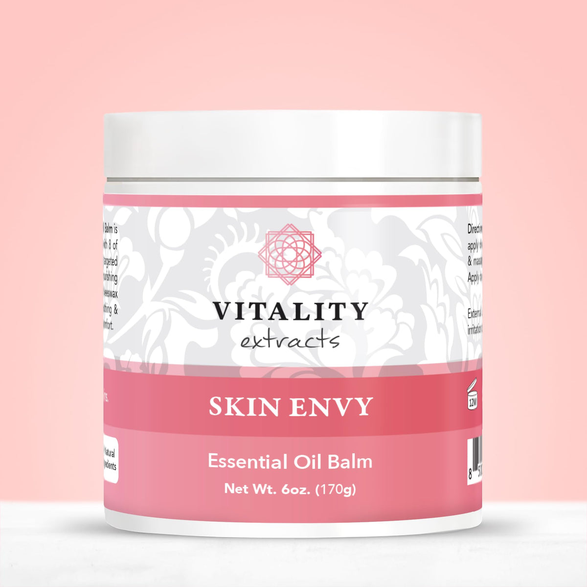 Vitality Skin Envy open jar close-up texture demonstrating rich balm