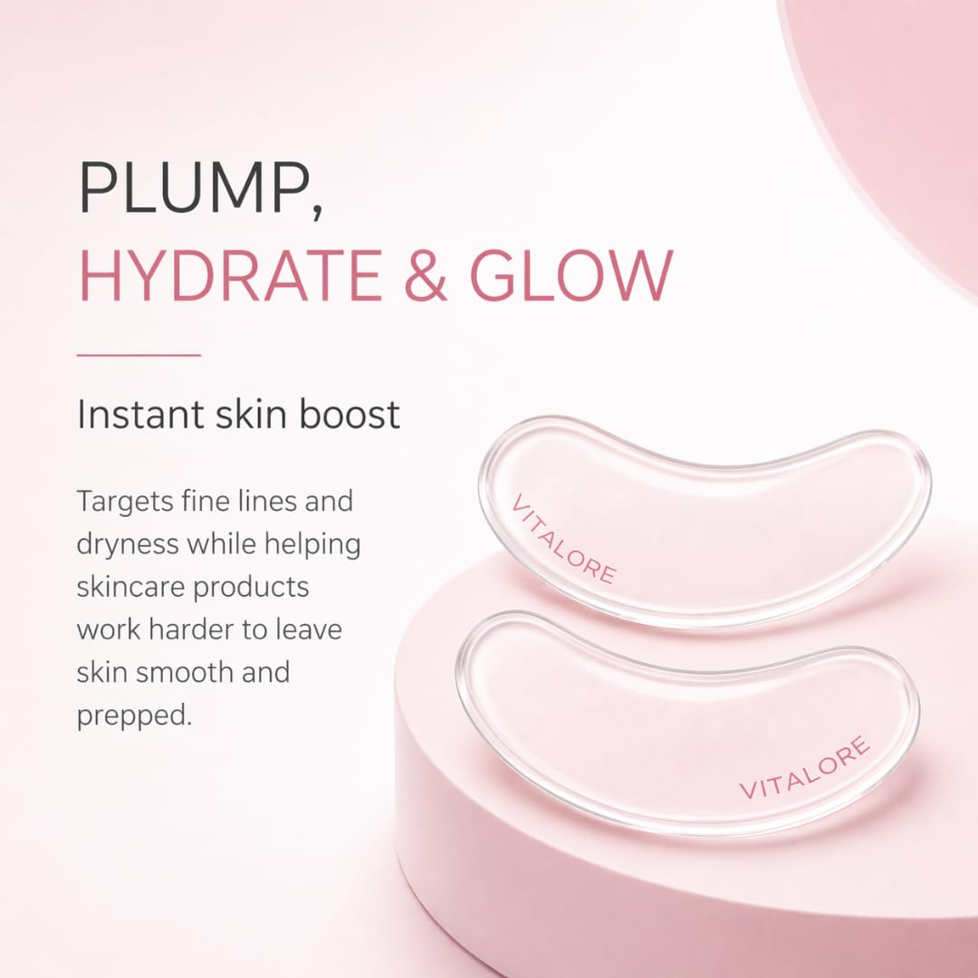 Vitalore application under-eye demonstration aiding better serum absorption