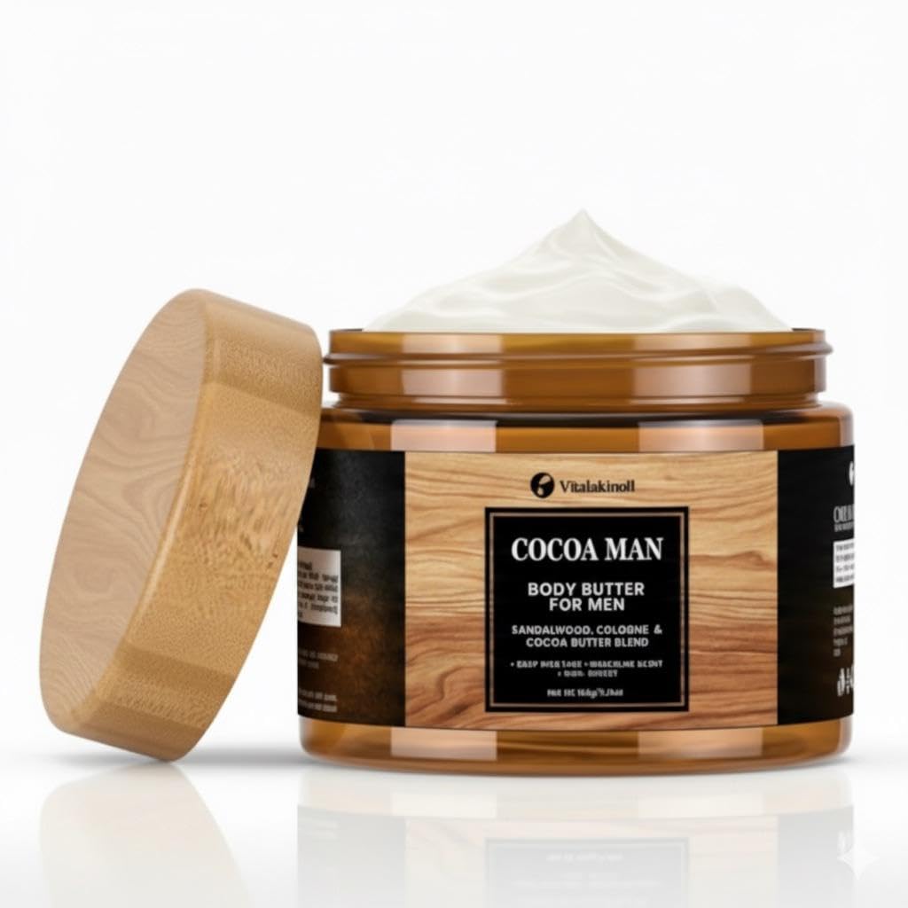 VITALSKINOIL applying body butter on arm for smooth skin