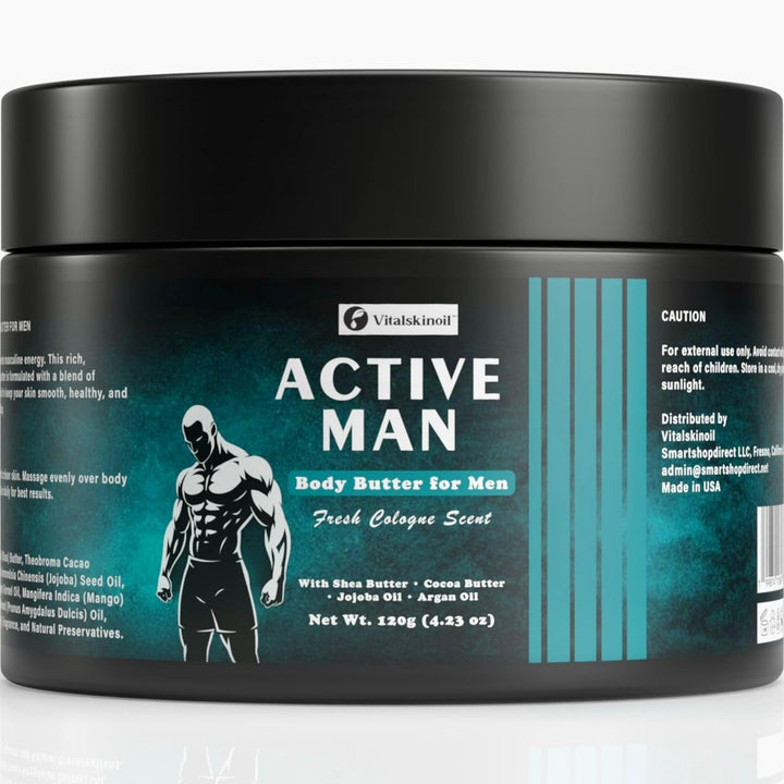 VITALSKINOIL front jar view showing bold packaging and moisturizing benefit