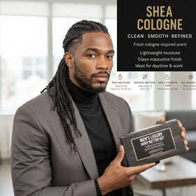 VITALSKINOIL product label and ingredient panel highlighting shea and cocoa butters