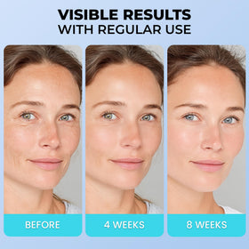 Vitalysin ingredients display highlighting retinol and hyaluronic benefits
