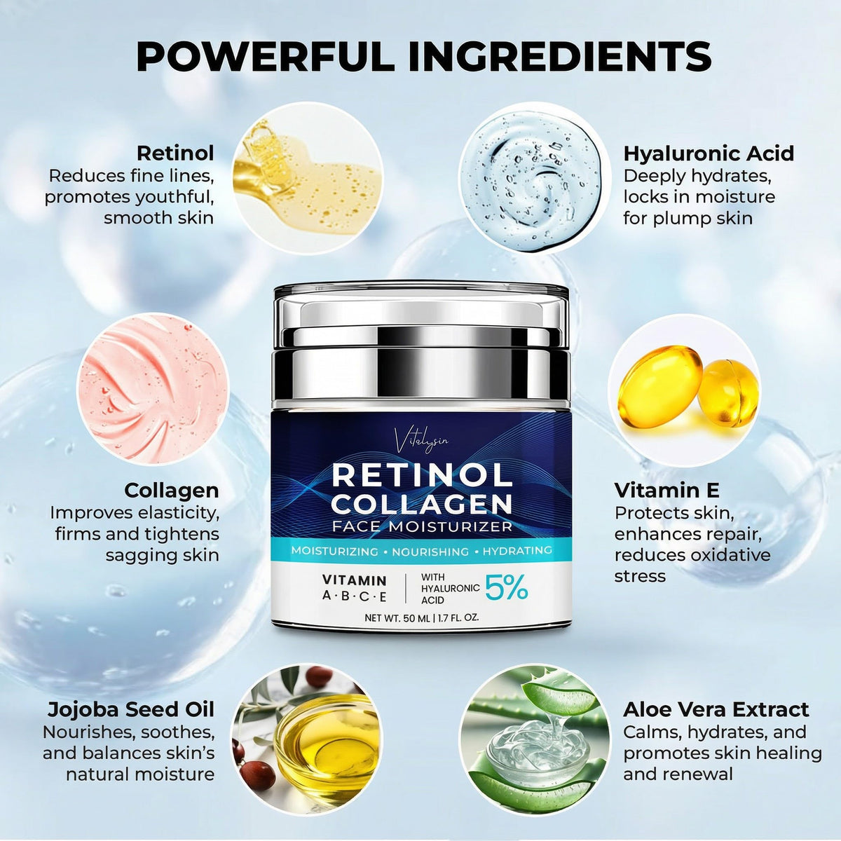 Vitalysin being scooped with fingers showing easy application benefit