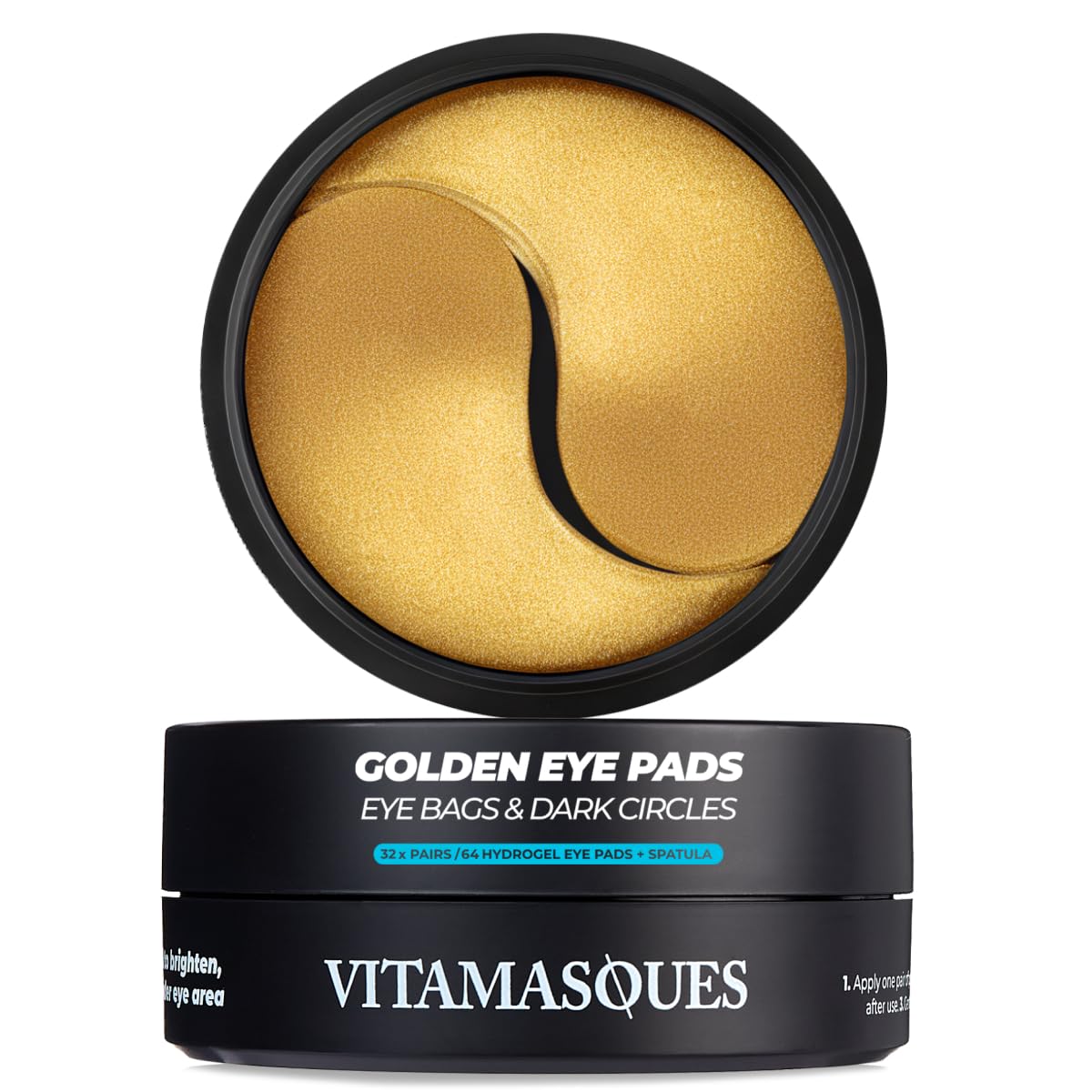 Vitamasques packaging showing 32 pairs and key benefits
