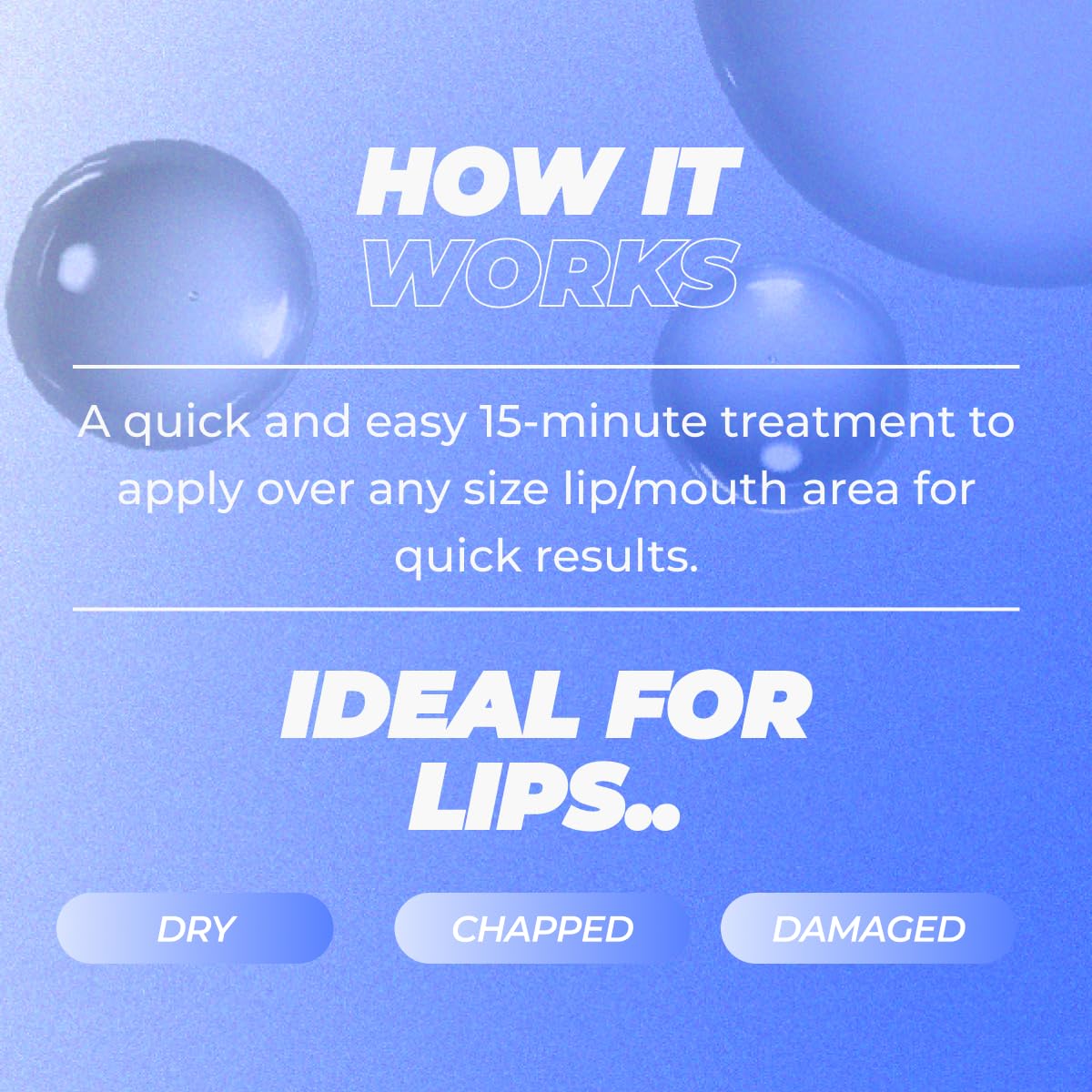 Vitamasques lip mask in hand demonstrating compact, travel-friendly scale