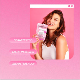 Vitamasques ingredients display with vegan collagen and hyaluronic acid