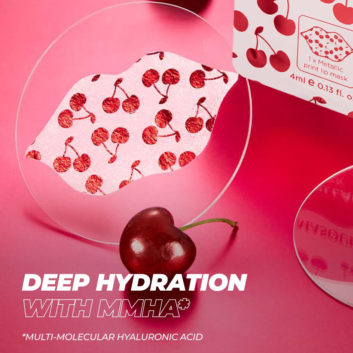 Vitamasques lifestyle image of woman applying mask for smoother lips