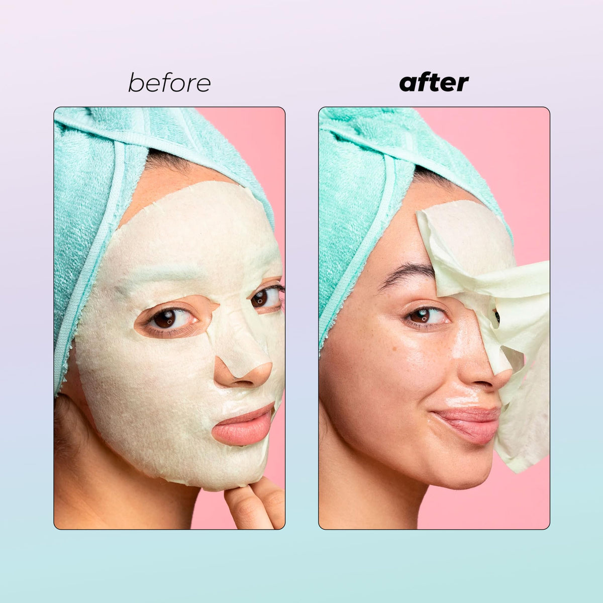 Vitamasques lychee mask fabric detail highlighting triple-layer fit and comfort