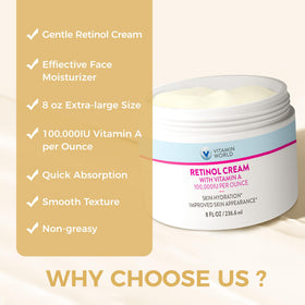 Vitamin World cream staged on bathroom counter for nightly routine benefit