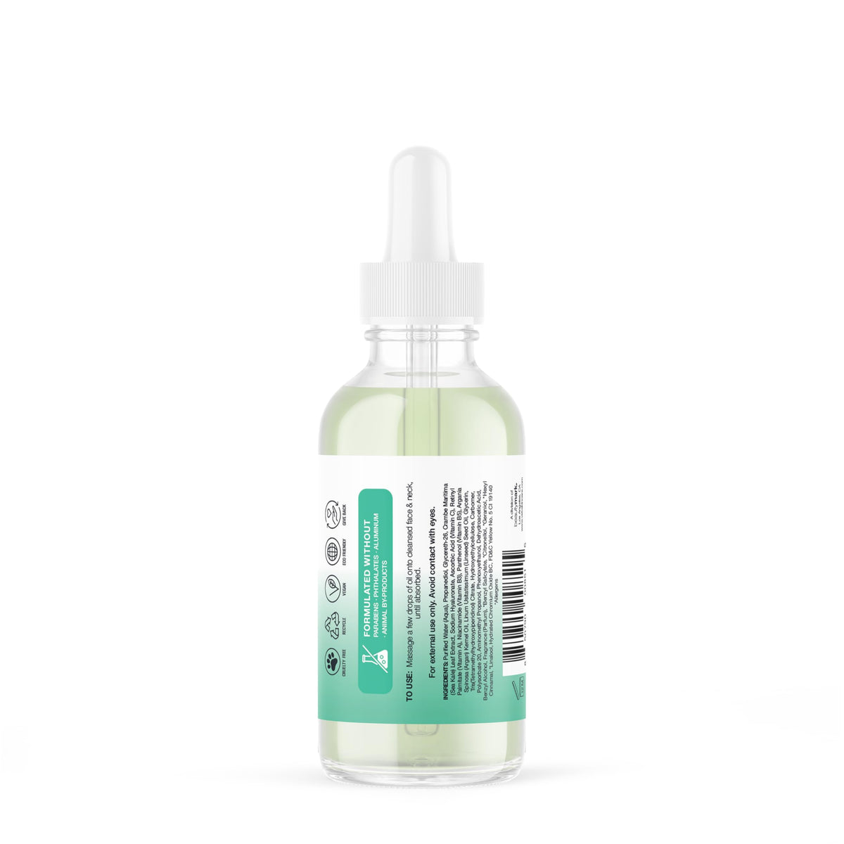 VITAMINS AND SEA BEAUTY applied in bathroom routine demonstrating calming, dewy finish