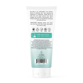 VITAMINS AND SEA BEAUTY tube in hand showing scale and travel-friendly size
