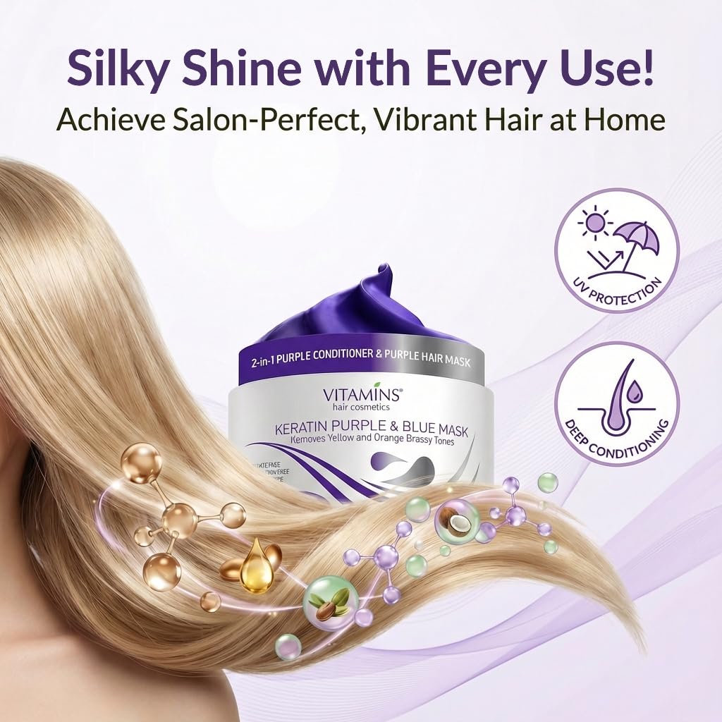VITAMINS being applied to damp hair in shower for deep conditioning