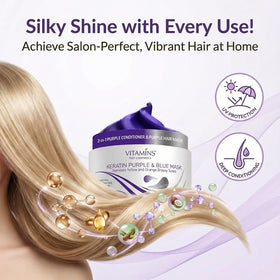 VITAMINS being applied to damp hair in shower for deep conditioning