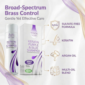 VITAMINS label detail with ingredients list highlighting keratin and oils