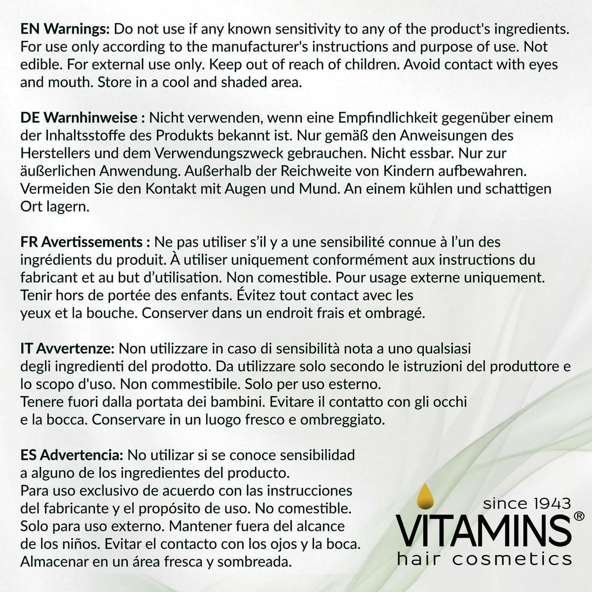 VITAMINS keratin serum on a bathroom shelf in a lifestyle setting for daily use