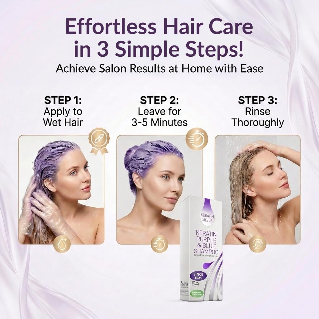 VITAMINS shampoo in hand showing easy application and moisturizing lather