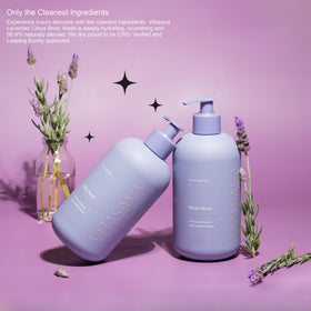 Vitasana bottle held in hand to show true 16oz size and scale