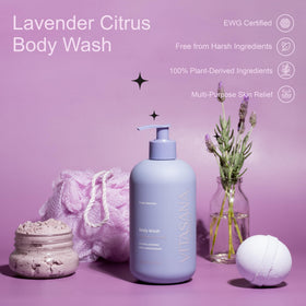Vitasana creamy lather close-up demonstrating gentle, hydrating texture
