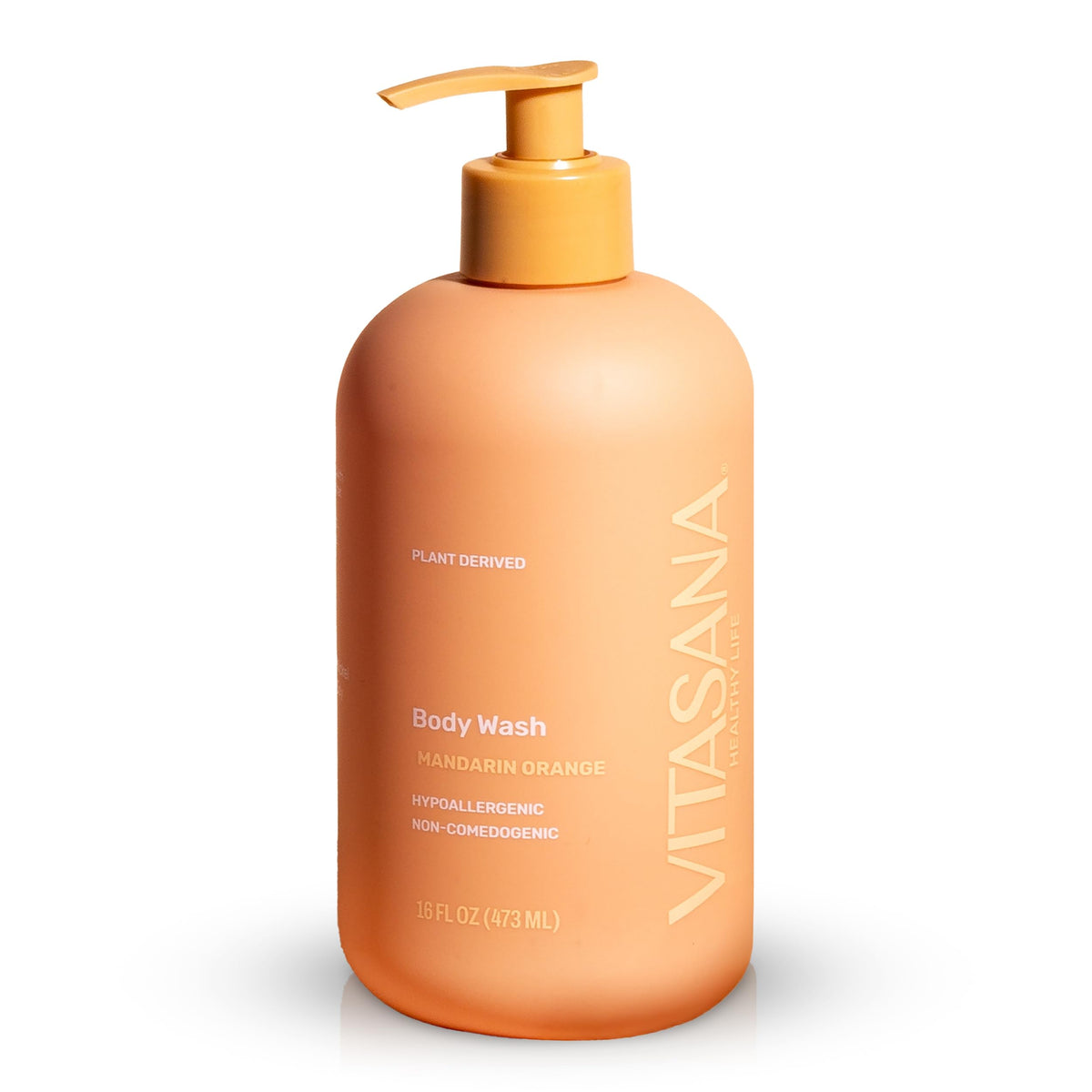 Vitasana front bottle view showing mandarin orange scent and clean benefits