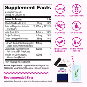 Vitauthority Lustriva single capsule close-up illustrating easy daily use