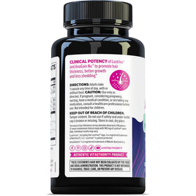 Vitauthority Lustriva supplement facts close-up emphasizing clinical complexes