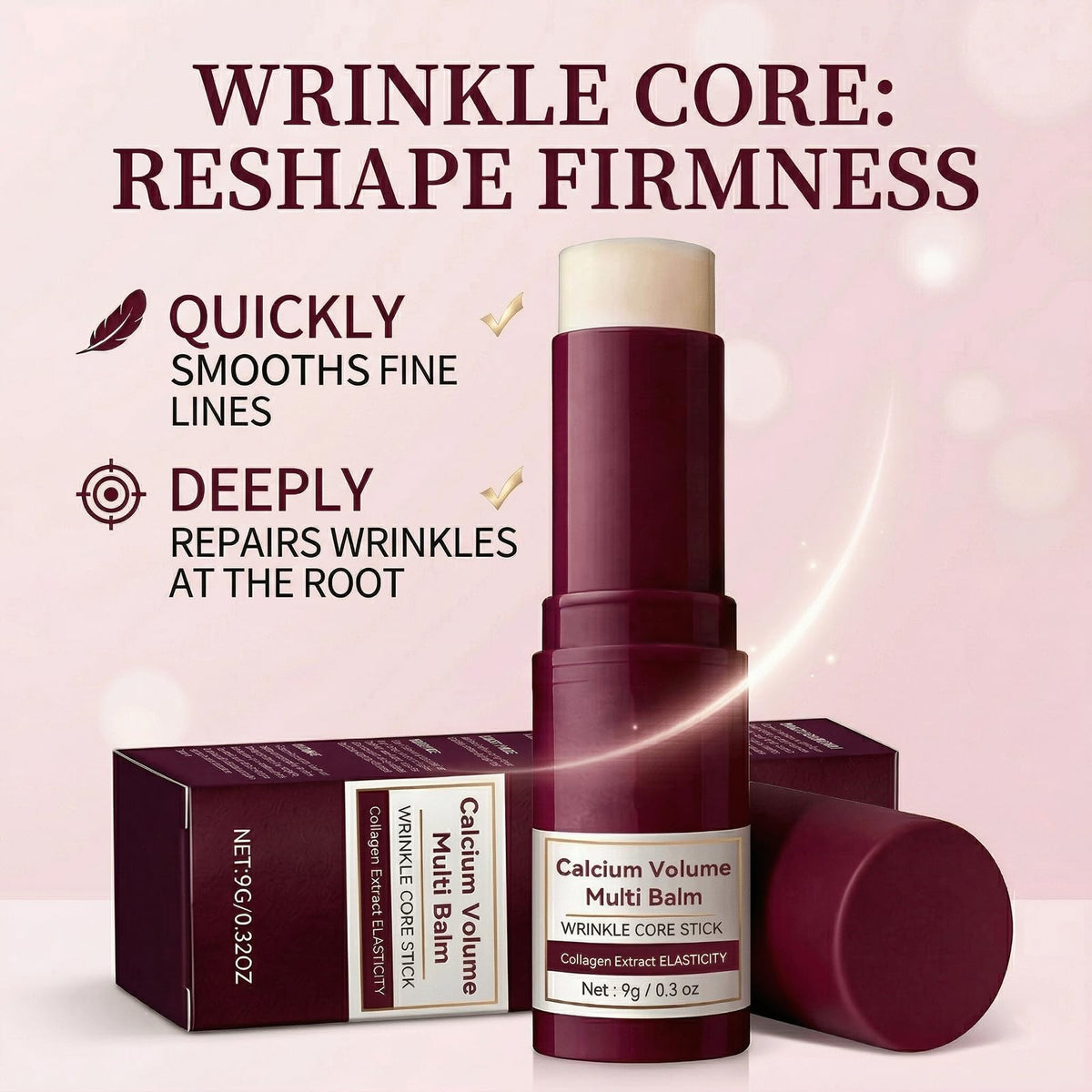 Vitro K applying stick under-eye to smooth and hydrate delicate area