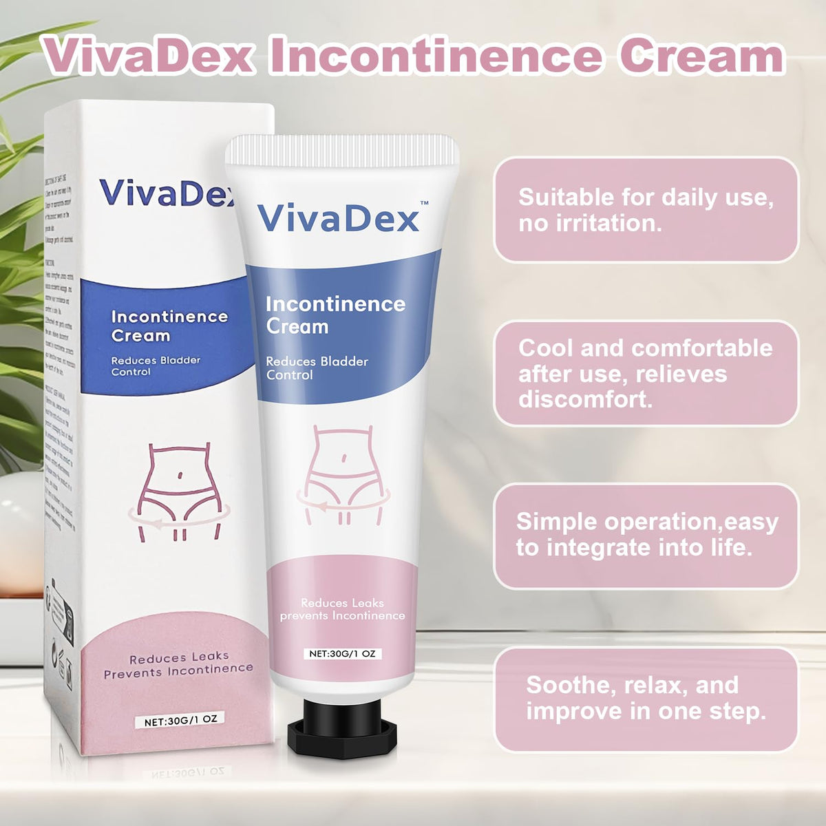 VivaDex cream applied to hand demonstrating easy application