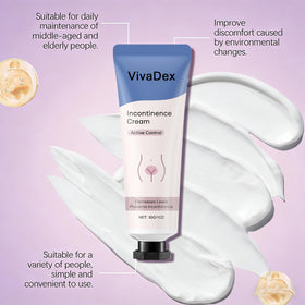 VivaDex stored on bathroom shelf showing discreet design for daily routine